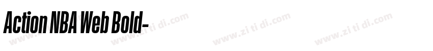 Action NBA Web Bold字体转换